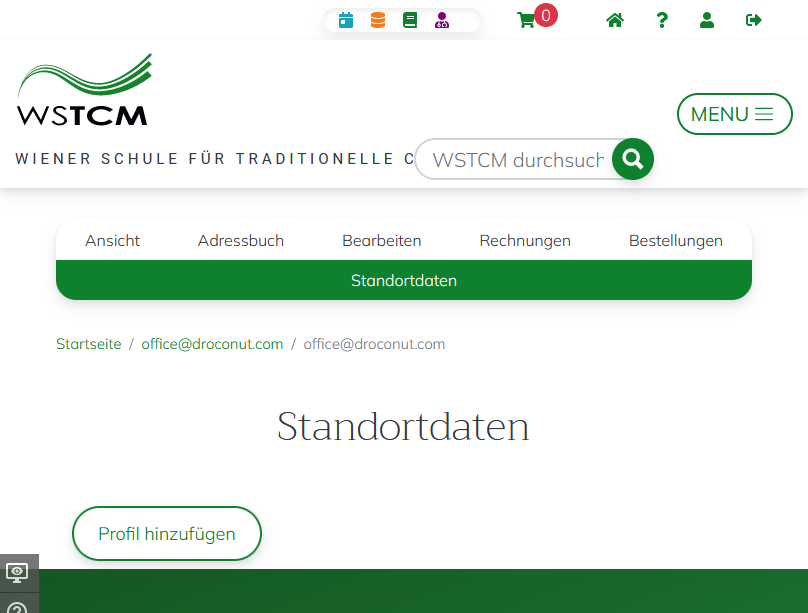 TCMdoc Anwender Dokumentation Standort Daten