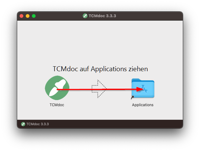 Installationshinweis TCMdoc macOS